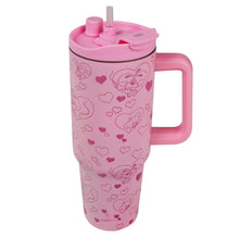 Diddl Thermobecher mit Trinkhalm in Rosa