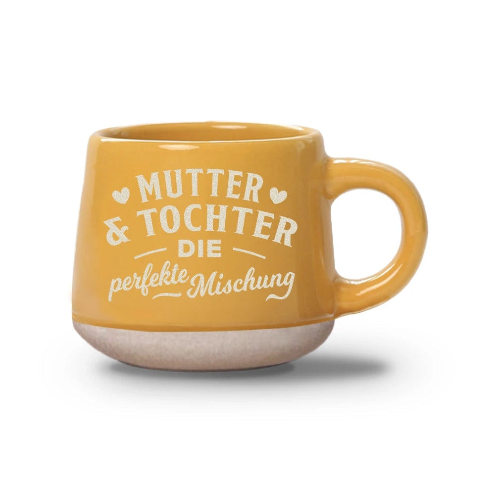 Espressotasse - Mutter und Tochter 60 ml, Gelb