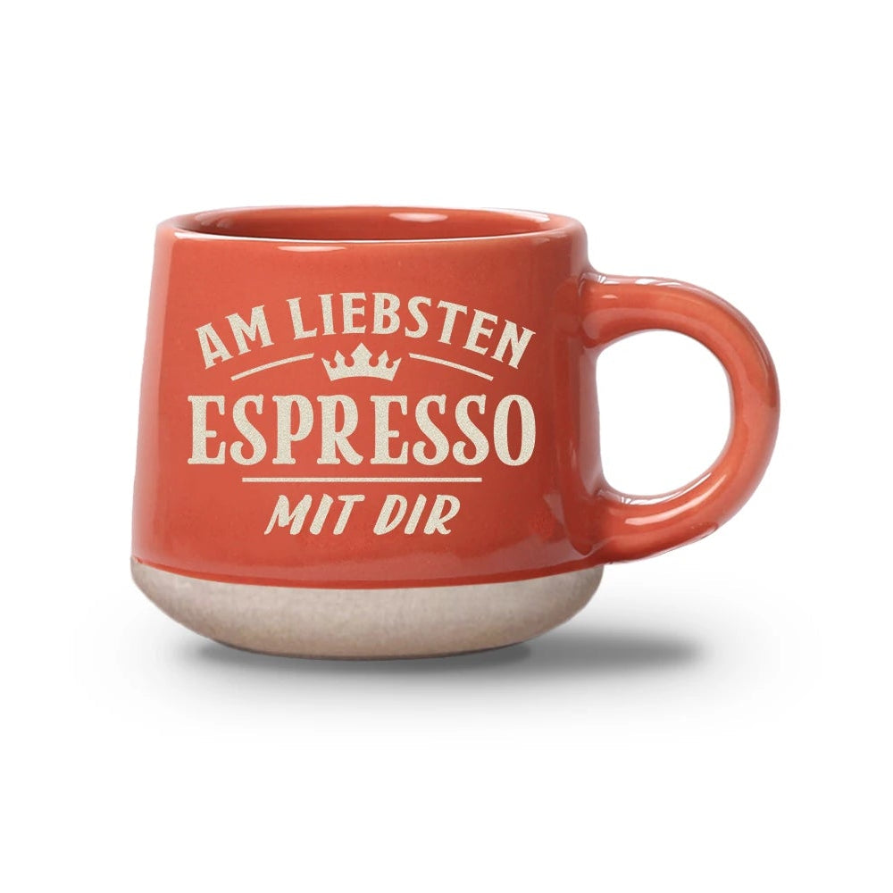 Espressotasse - Am liebsten 60 ml, Rot