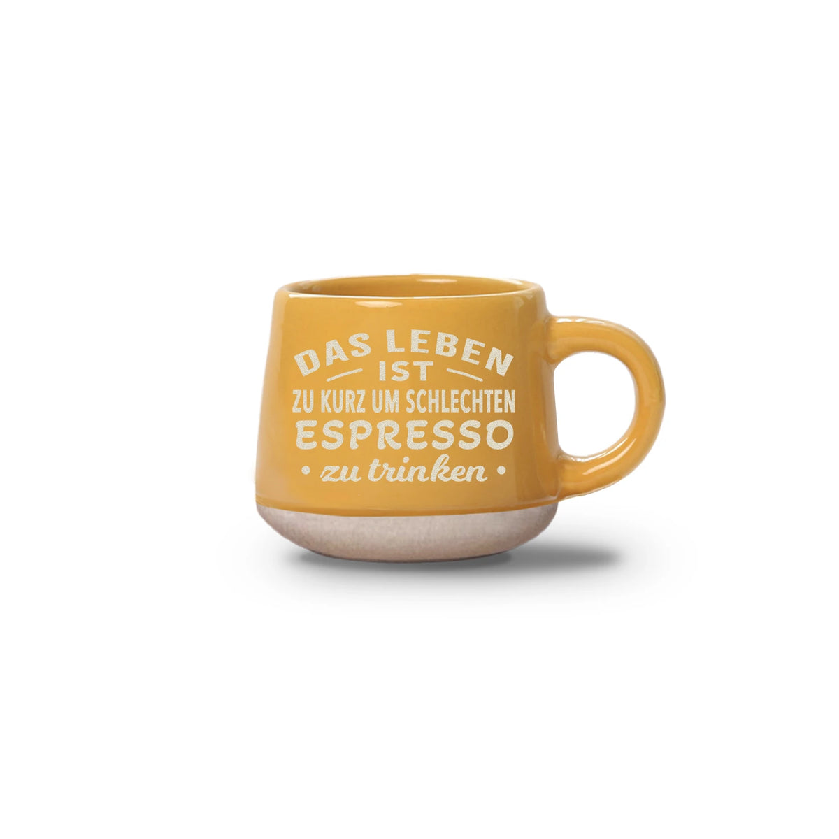 Espressotasse - Das Leben ist 60 ml, Gelb