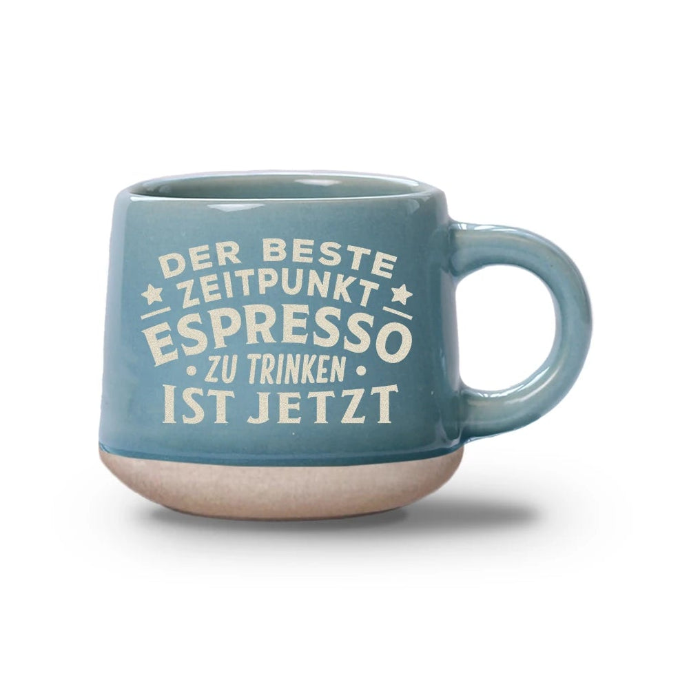 Espressotasse - Der beste Zeitpunkt 60 ml, Blau