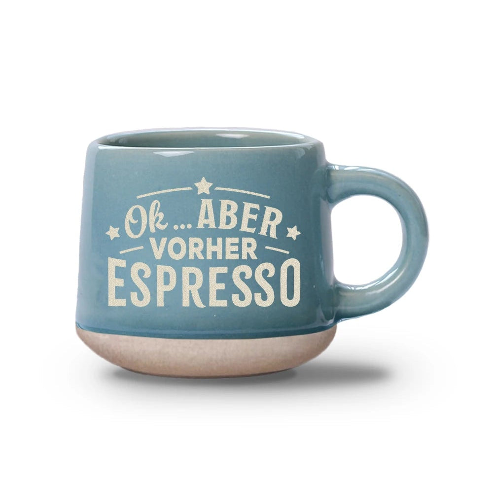 Espressotasse - Ok aber 60 ml, Blau