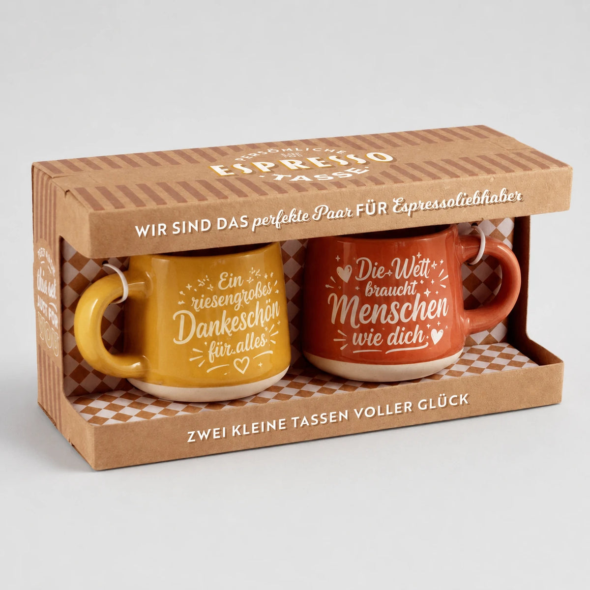 Personalisiertes Espresso Geschenkset "Dankeschön"