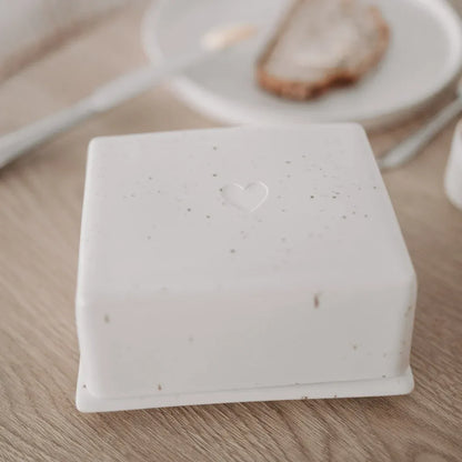 Butterdose "Herz" aus Porzellan Mood