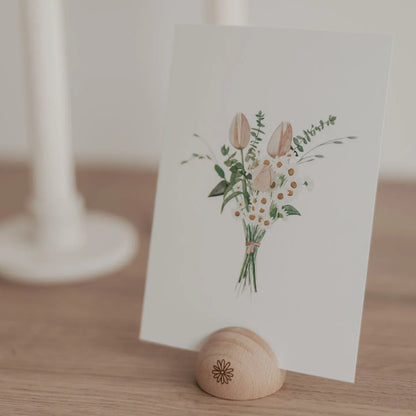 Kartenständer "Daisy" aus Holz Mood