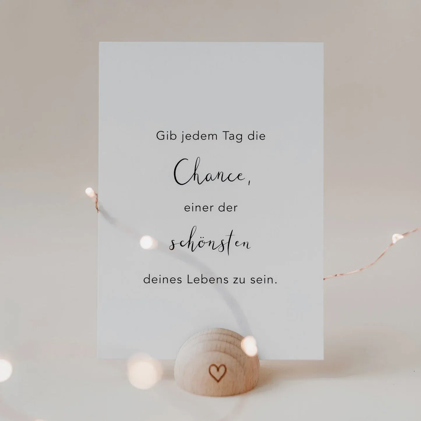 Kartenständer "Herz" aus Holz Mood
