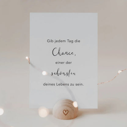 Kartenständer "Herz" aus Holz Mood