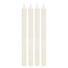 Stabkerzen aus Stearin weiß, 4er Set