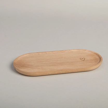 Tablett "Herz" aus Eiche