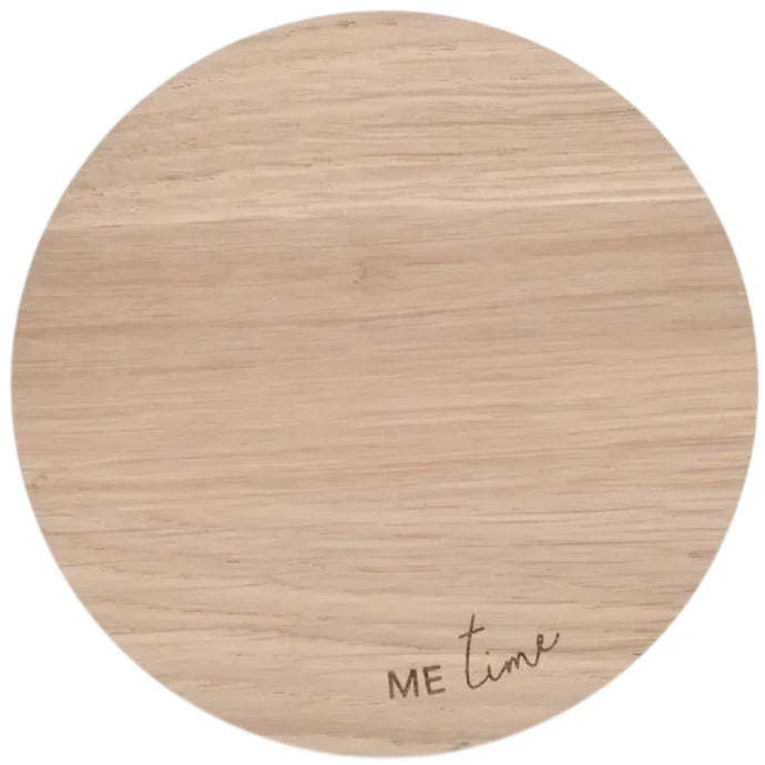 Untersetzer "Me time" aus Eiche