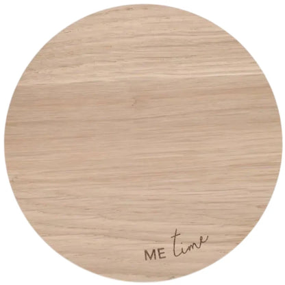 Untersetzer "Me time" aus Eiche