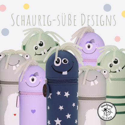 Federmäppchen aus Silikon lustige Monster verschiedene Designs