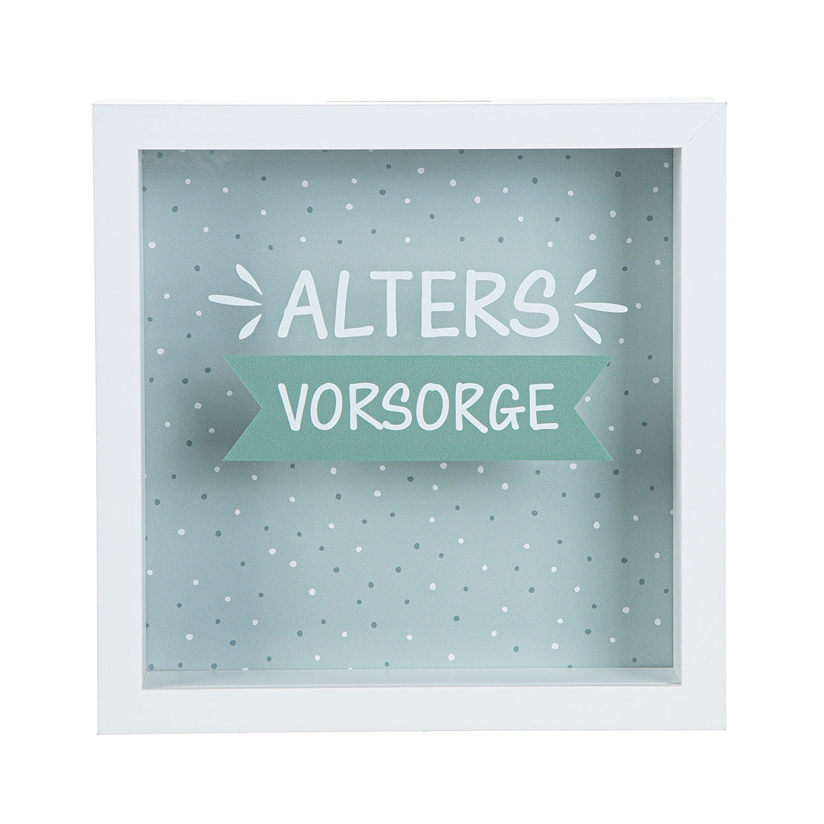 Spardose "Altersvorsorge" mit Glasfront