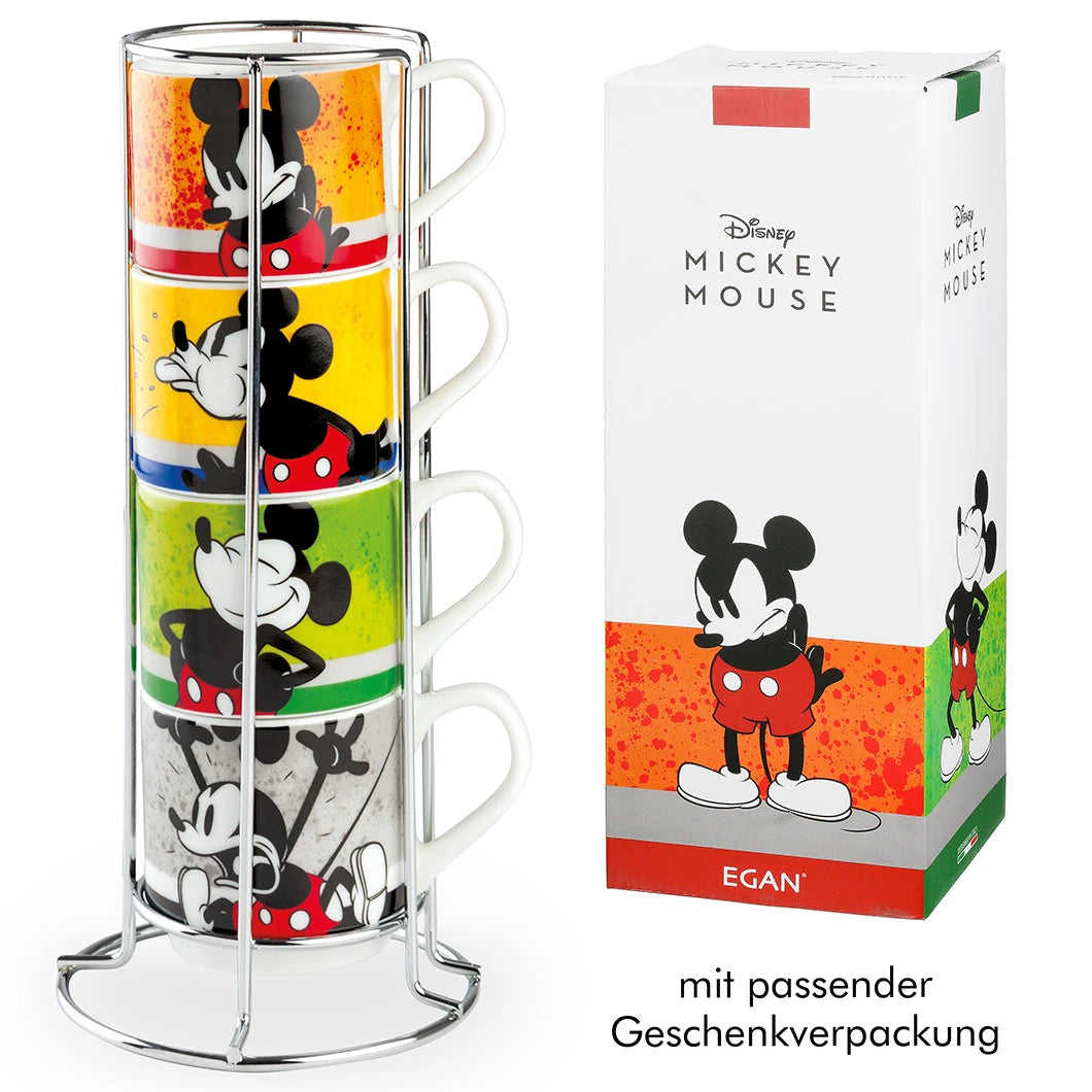 Disney Espressotassen-Set „Mickey“ aus Porzellan mit Geschenkverpackung