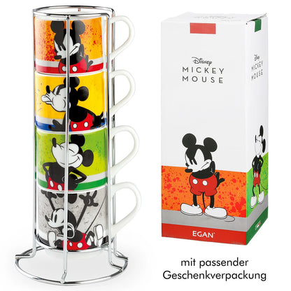 Disney Espressotassen-Set „Mickey“ aus Porzellan mit Geschenkverpackung