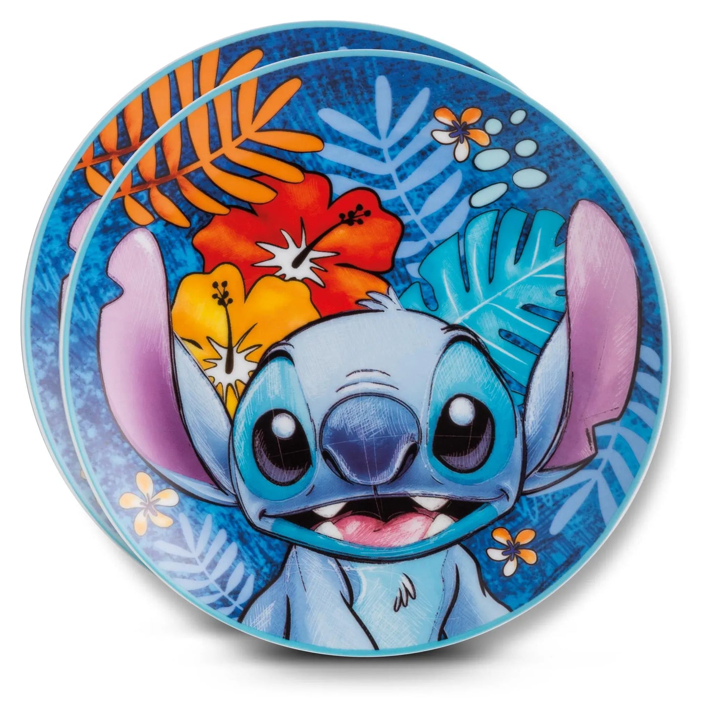 Disney Teller-Set „Stitch“ aus Porzellan, Ø 19 cm