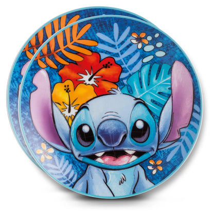Disney Teller-Set „Stitch“ aus Porzellan, Ø 19 cm
