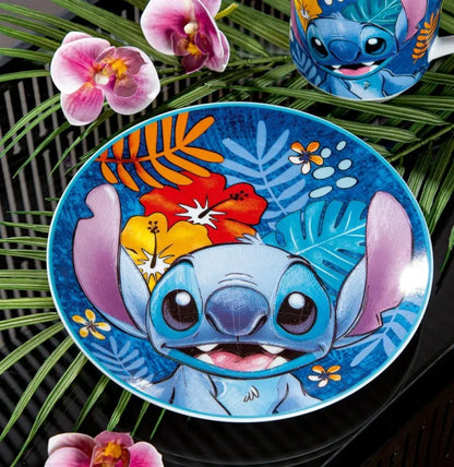 Disney Teller-Set „Stitch“ aus Porzellan, Ø 19 cm