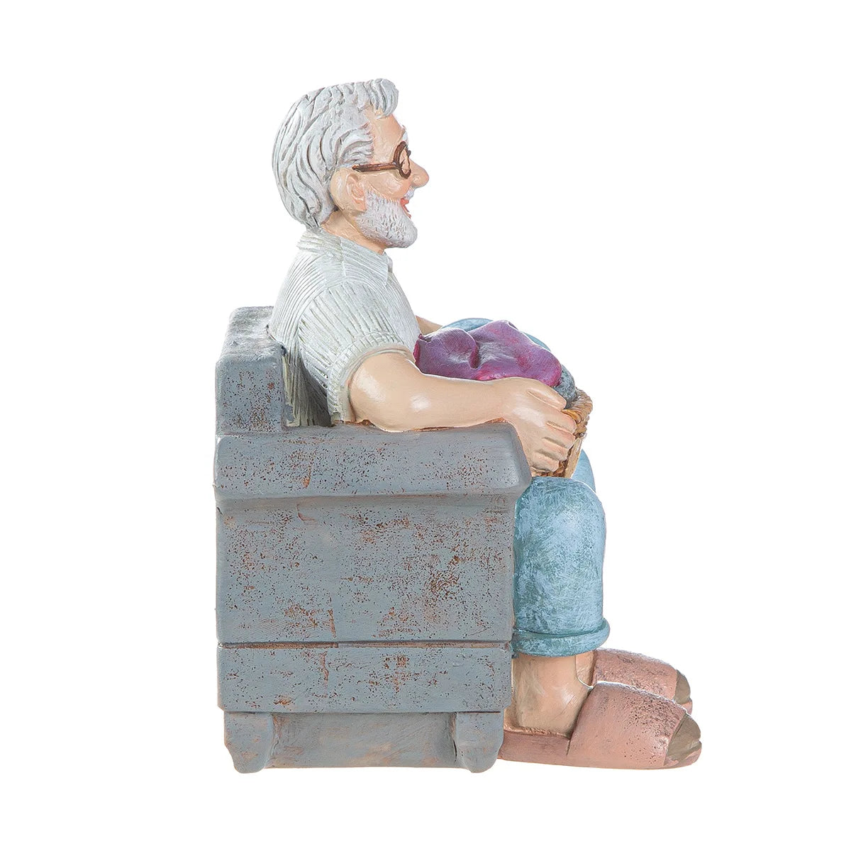 Figur Mann „Rente“ mit Schriftzug "Ich bin in Rente, ich muss gar nix"