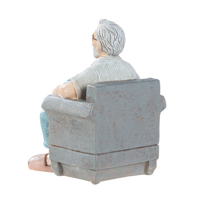 Figur Mann „Rente“ mit Schriftzug "Ich bin in Rente, ich muss gar nix"