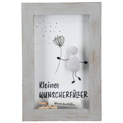 Steinbild „Lots of Love“ mit Spruch