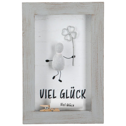 Steinbild „Lots of Love“ mit Spruch