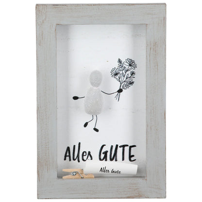 Steinbild „Lots of Love“ mit Spruch