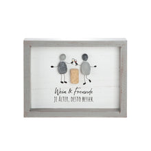 Steinbild „Wein & Freunde“ mit Spruch