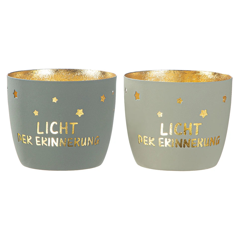 Windlicht "Licht der Erinnerung" aus Metall