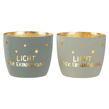 Windlicht "Licht der Erinnerung" aus Metall