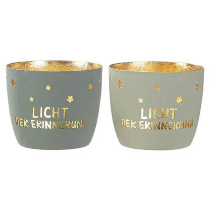 Windlicht "Licht der Erinnerung" aus Metall