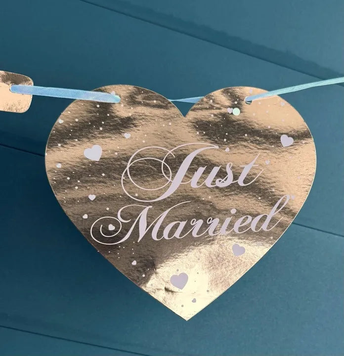 Just Married Girlande in Roségold