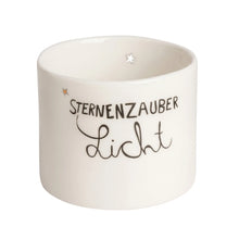 Wunschlicht "Sternenzauber Licht" Teelichthalter aus Porzellan