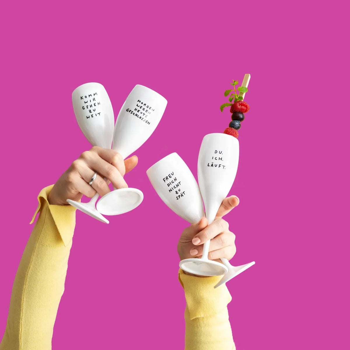 Glas mit Druck CHEERS No. 1 aus melaminfreiem Thermoplast Mood
