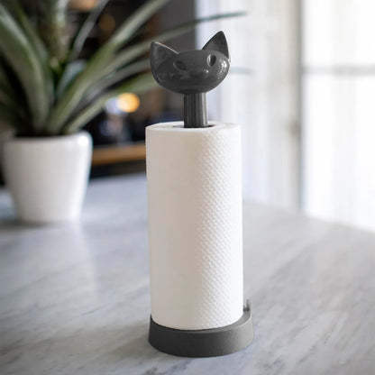 Küchenrollenhalter MIAOU im Katzendesign Grau Mood