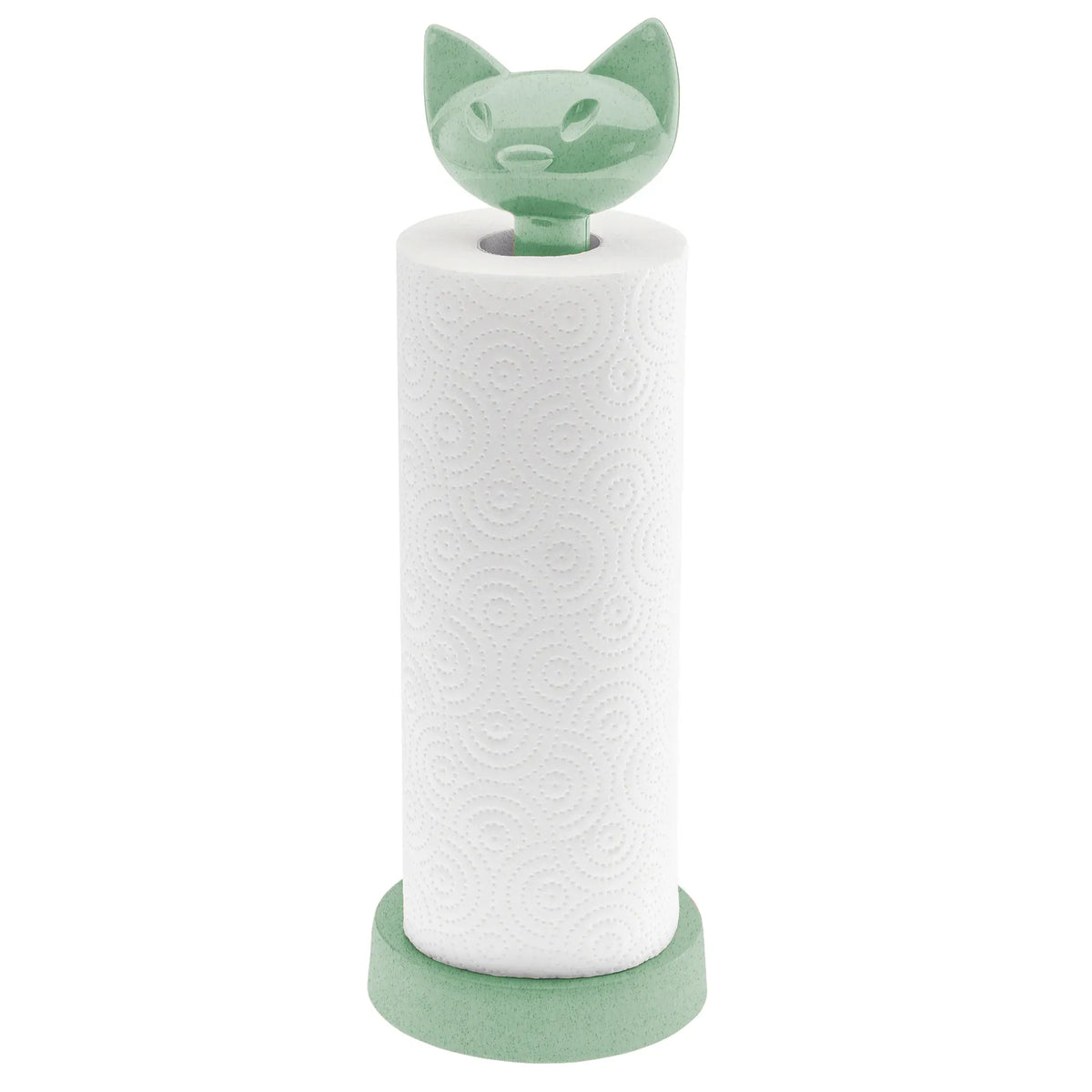 Küchenrollenhalter MIAOU im Katzendesign Grün