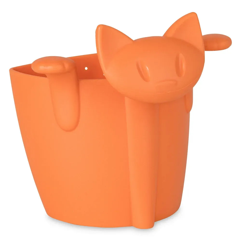 Teesieb MIAOU aus melaminfreiem Thermoplast Orange