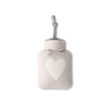 Miniwärmflasche "Herz" aus Merinowolle, 0,2l