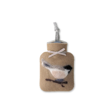 Miniwärmflasche "Meise" aus Merinowolle, 0,2l