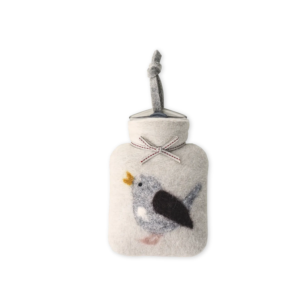 Miniwärmflasche "Zaunkönig" aus Merinowolle, 0,2l