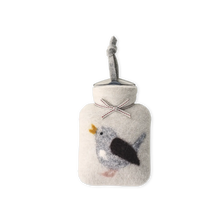 Miniwärmflasche "Zaunkönig" aus Merinowolle, 0,2l