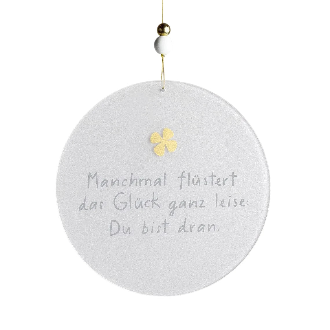 Fensterbild Glas-Poesie "Glück"