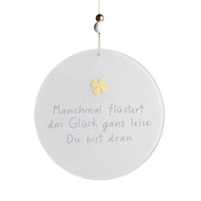 Fensterbild Glas-Poesie "Glück"