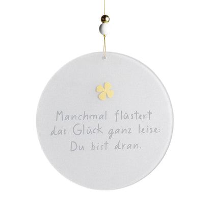 Fensterbild Glas-Poesie "Glück"