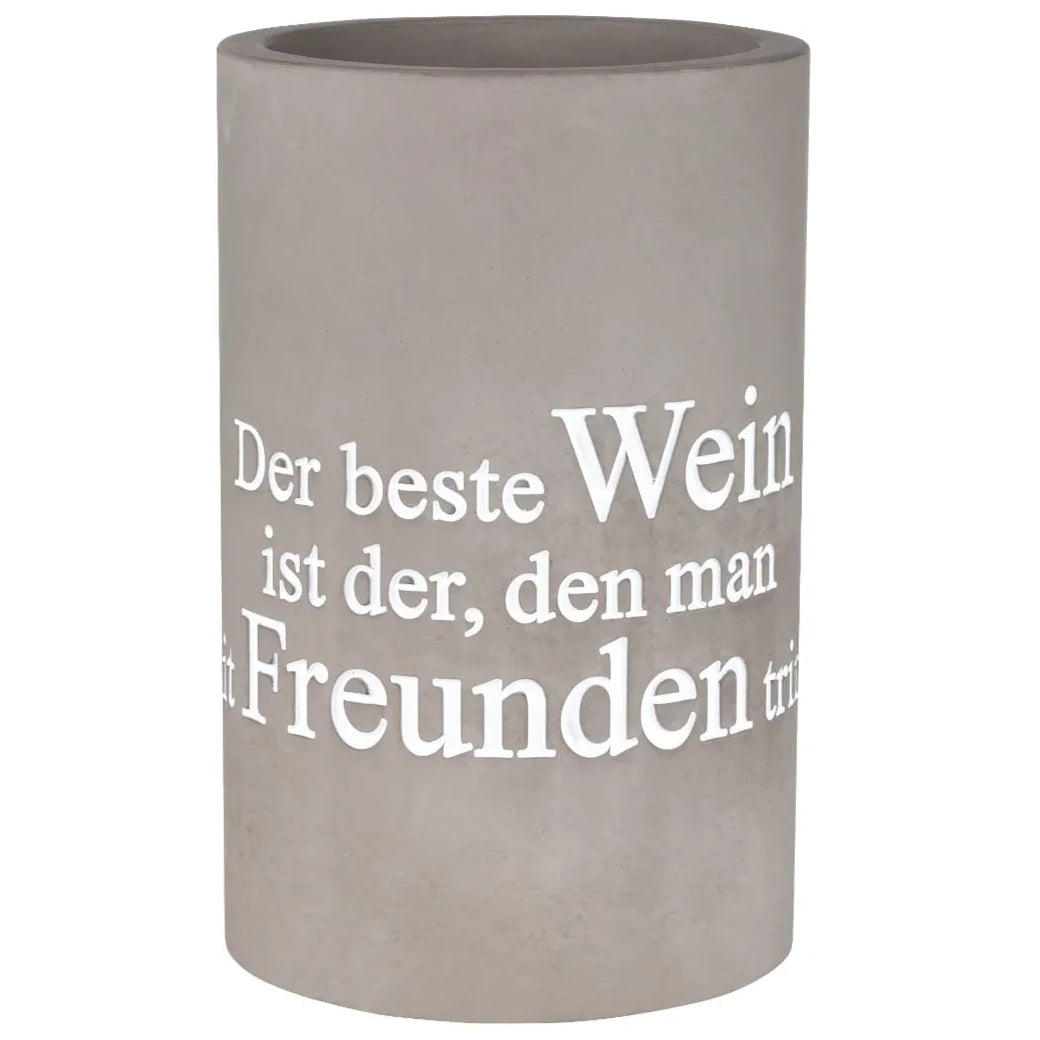 Weinkühler "Der beste Wein" aus Beton
