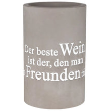 Weinkühler "Der beste Wein" aus Beton