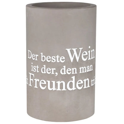 Weinkühler "Der beste Wein" aus Beton