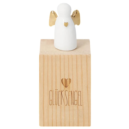 Räder Glückskästchen "Glücksengel" aus Porzellan und Holz