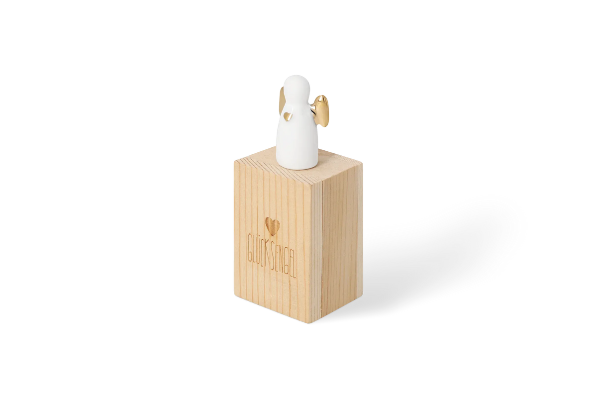 Räder Glückskästchen "Glücksengel" aus Porzellan und Holz