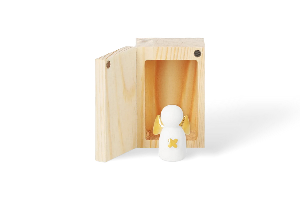 Räder Glückskästchen "Schutzengel" aus Porzellan und Holz